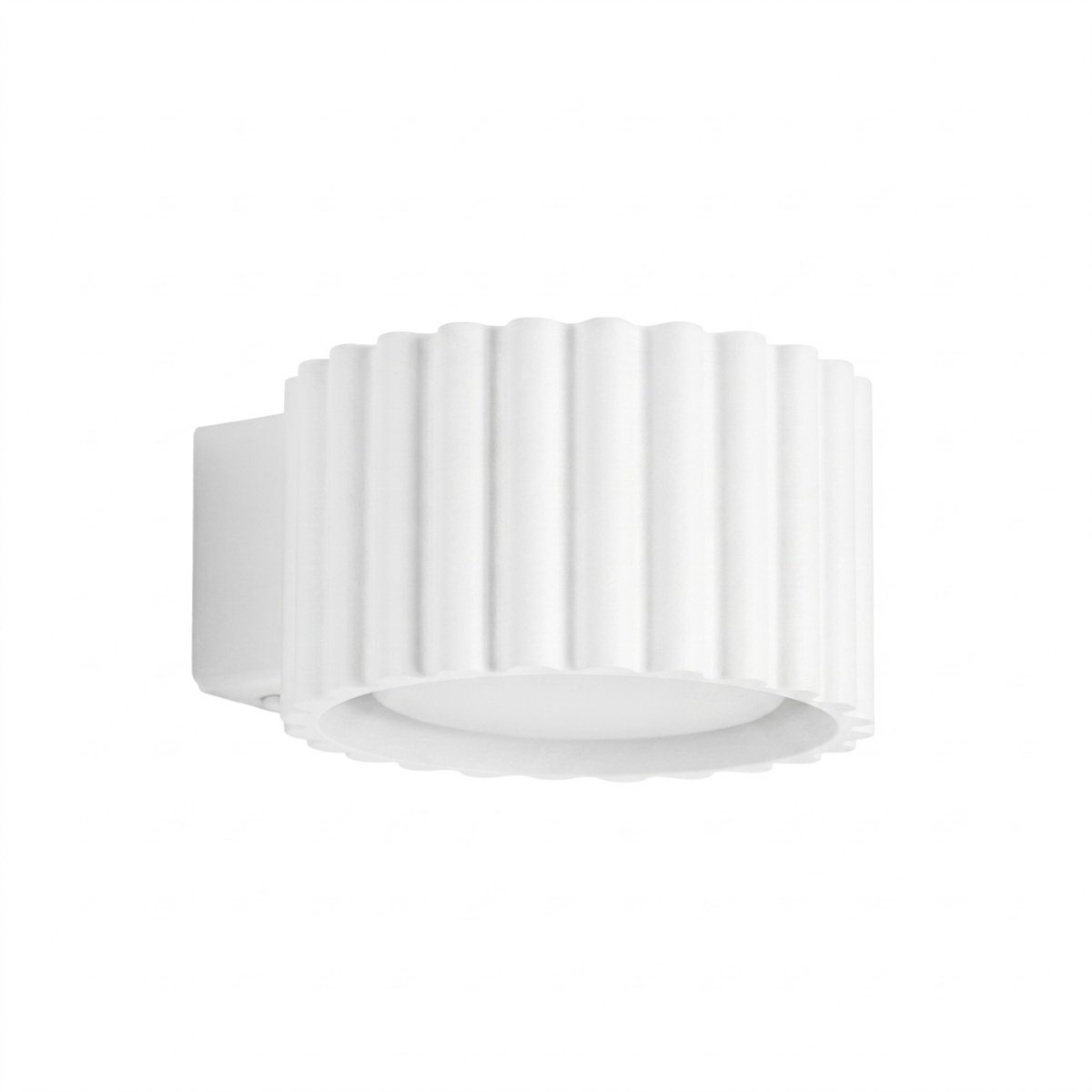 Sollux Lighting Wandlamp AURA - Gx53 - wit - aluminium - 10x12x6cm
