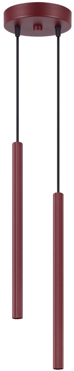Sollux Lighting Hanglamp Arche - G9 - bourgondië - staal - 15x15x118cm
