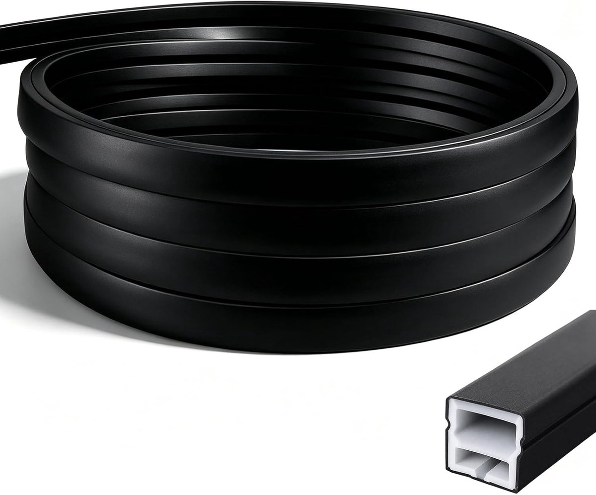 LED-strip - Zwart - 12 x 12 mm - Flexibele Waterdichte Lichtband - Voor Plafond en Kast