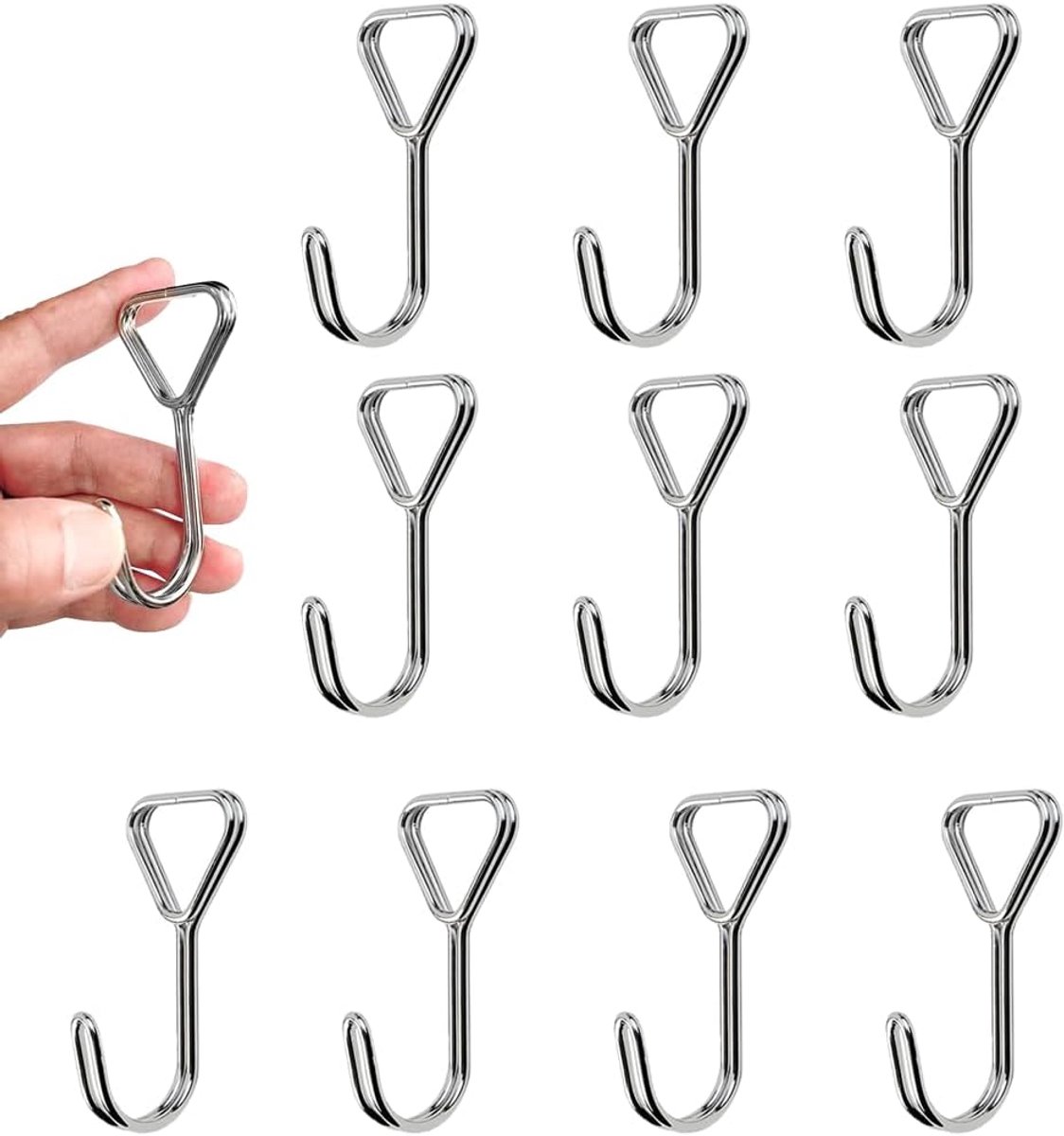 10pcs Spiral Hook Straps Hook Expander Hook Stainless Steel Hooks Tarpaulin Tensioner Stainless Steel Hook Universal - ShopVlot