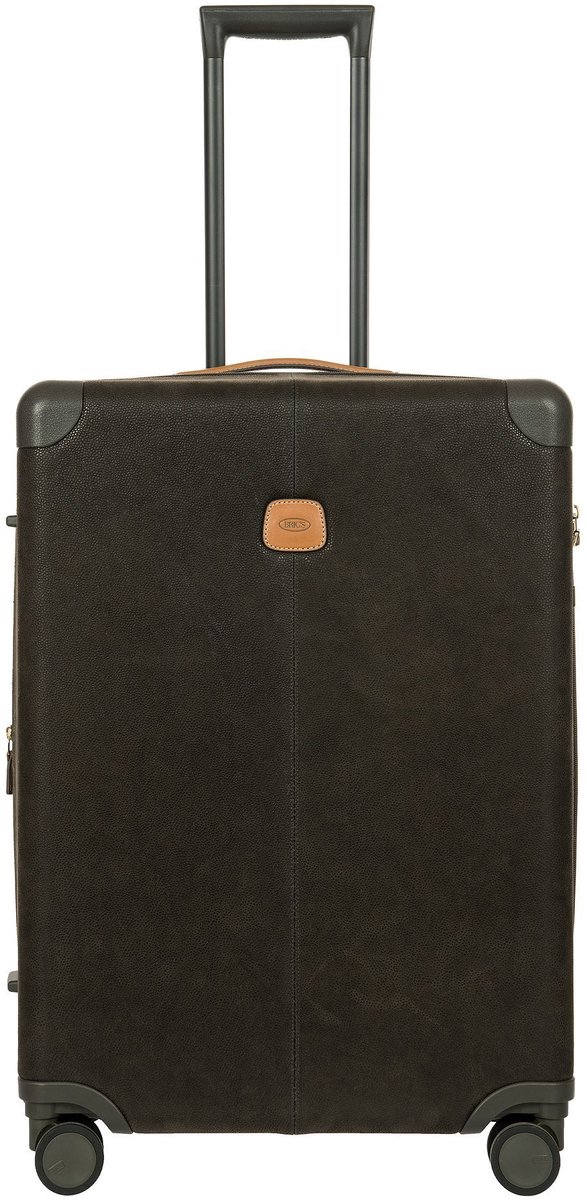 Bric's Life 4 wielen Trolley M 71 cm met uitbreidingsplooi - Harde bagage - TSA slot - olive