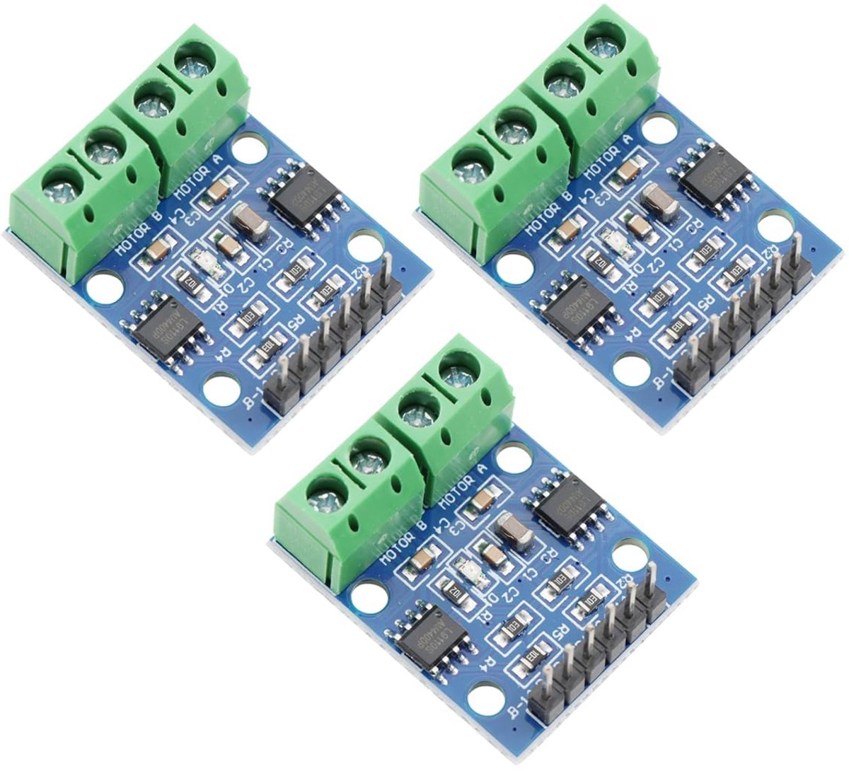 L9110S DC-Motoraandrijfmodule 2,5-12V H-Brug Dubbele DC-Motor Stappenmotormodule Motordriver-Controllerprintplaat - ShopVlot