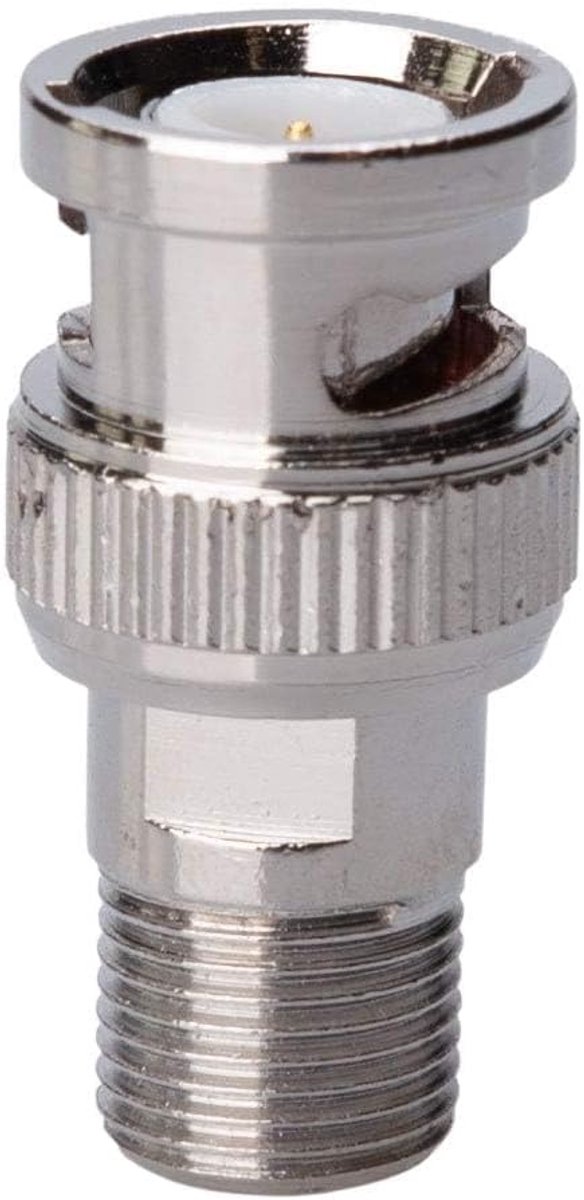 BNC naar F Connector - Coaxiale Adapter - Nickel-geplateerd - Voor kabelverbindingen - ShopVlot