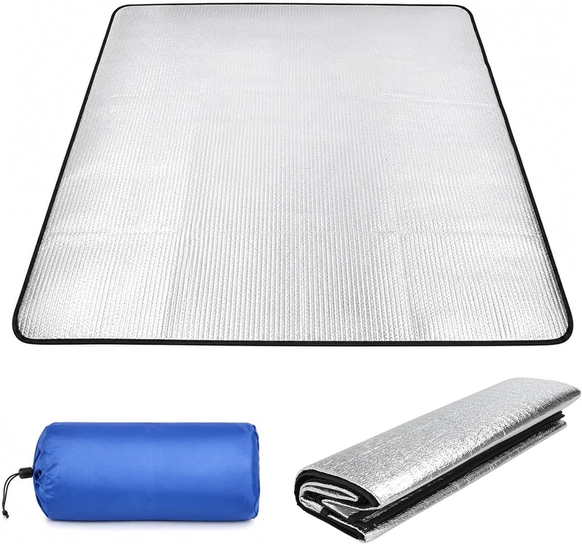 Aluminium isolatiemat schuimmatten - dubbelzijdig - uitstekende isolatie - ideaal voor camping - ShopVlot