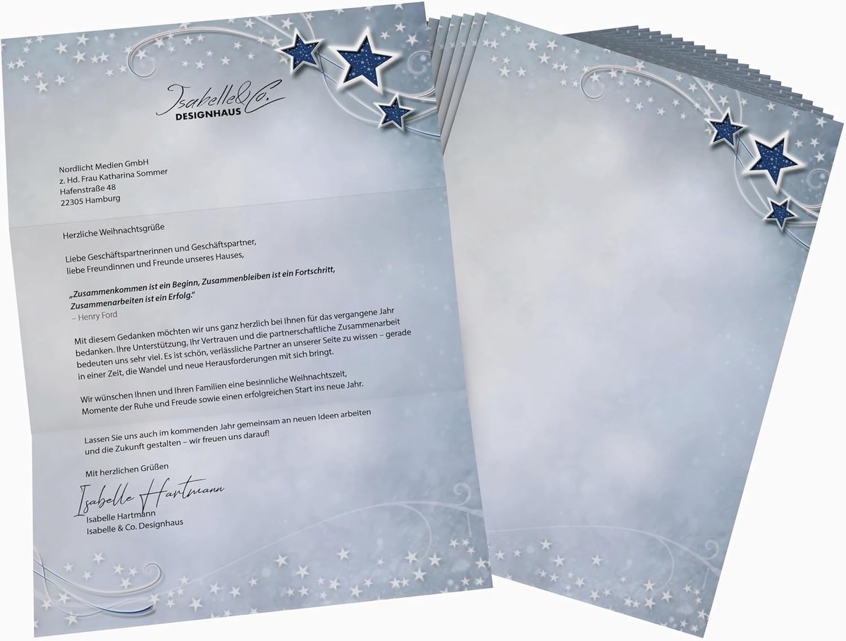 Kerstpapier A4 - 100 Vellen - Professionele Offsetprint - Perfect voor Handgeschreven Kaarten - ShopVlot