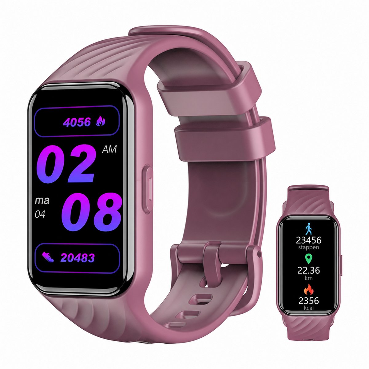 Blackview Watch - bloeddrukhorloges - R10 - siliconen polshorloge - Bluetooth sport smartwatch - voor Android en iOS. - Dames en heren - Paars
