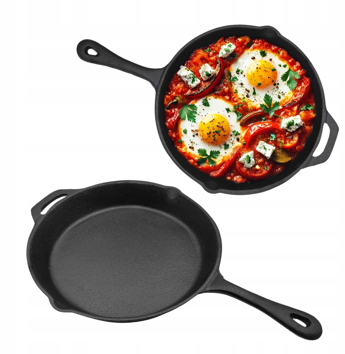 Gietijzeren Koekenpan 30cm Diep - Bakken, Braden & Oven