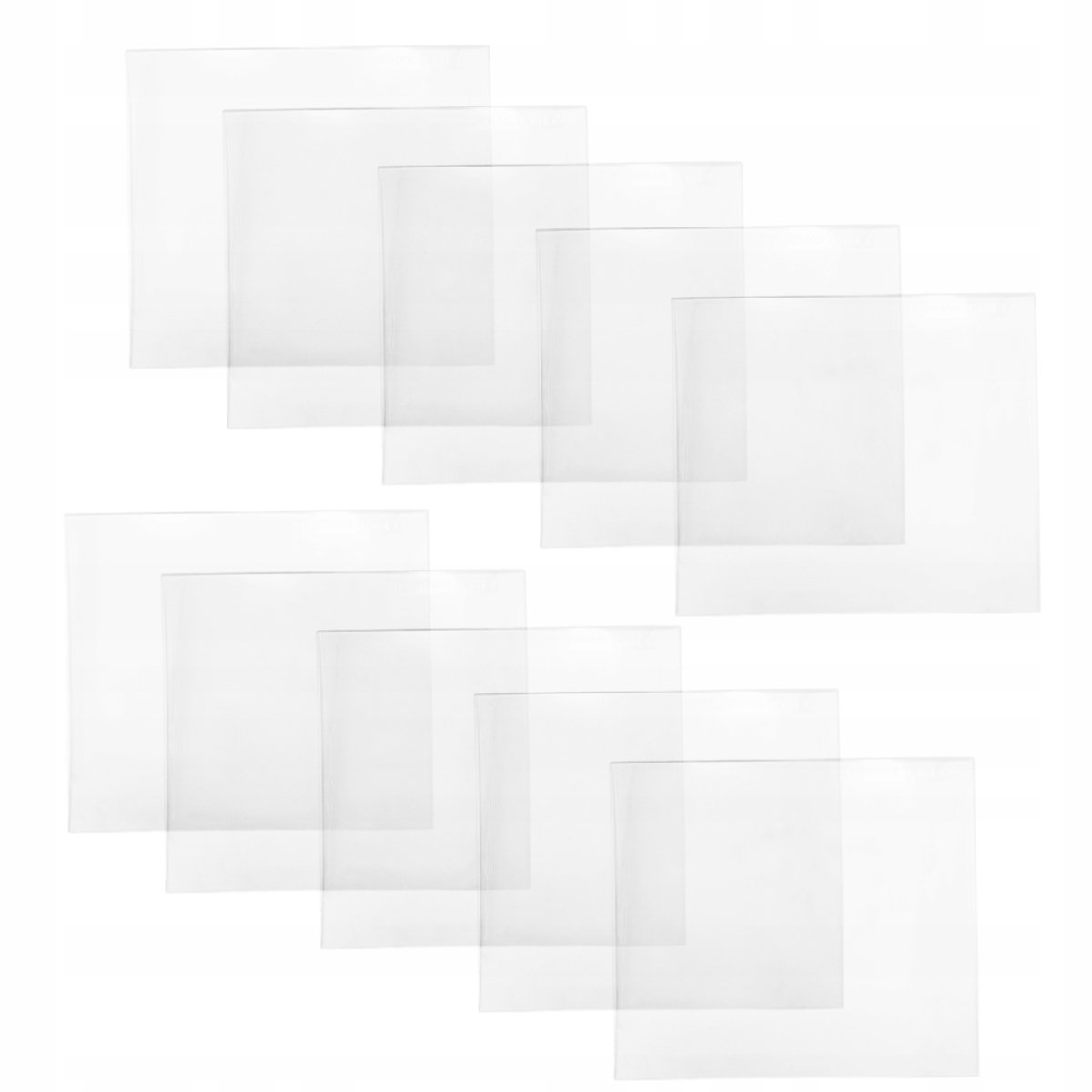 10x PCV Lasmasker glas 115x104mm - Hoogwaardig polycarbonaat