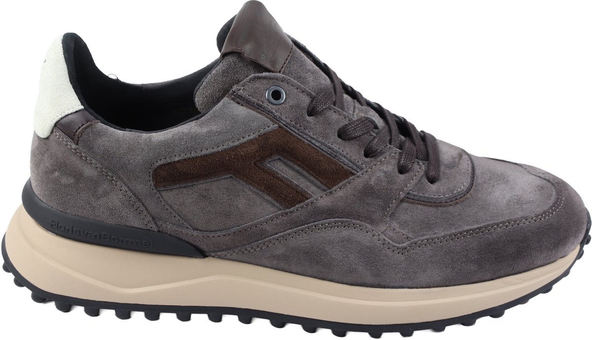 Floris van Bommel - Noppi 29.72 - Veterschoenen Sportief Mannen - grijs nubuck/suede - 45