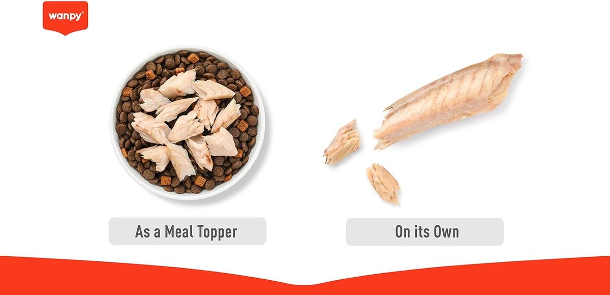 Makreelfilet voor kat - 6x 25 gram - 100% puur - ondersteunt een gezonde huid en vacht - ShopVlot