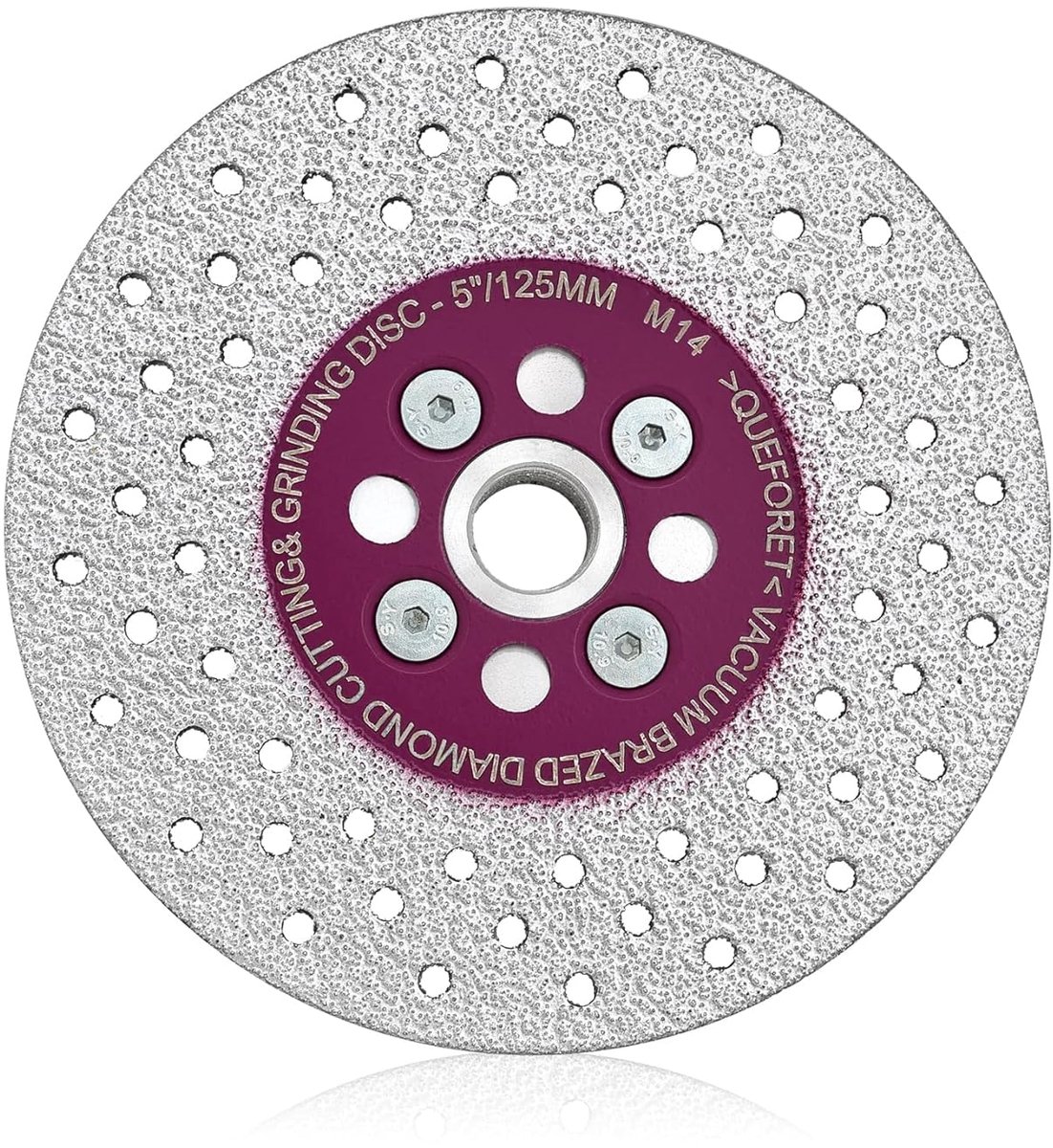 Snijdisk en Slijpschijf 125 mm - Diamant - M14 Flens - Ideaal voor Graniet en Marmer - ShopVlot