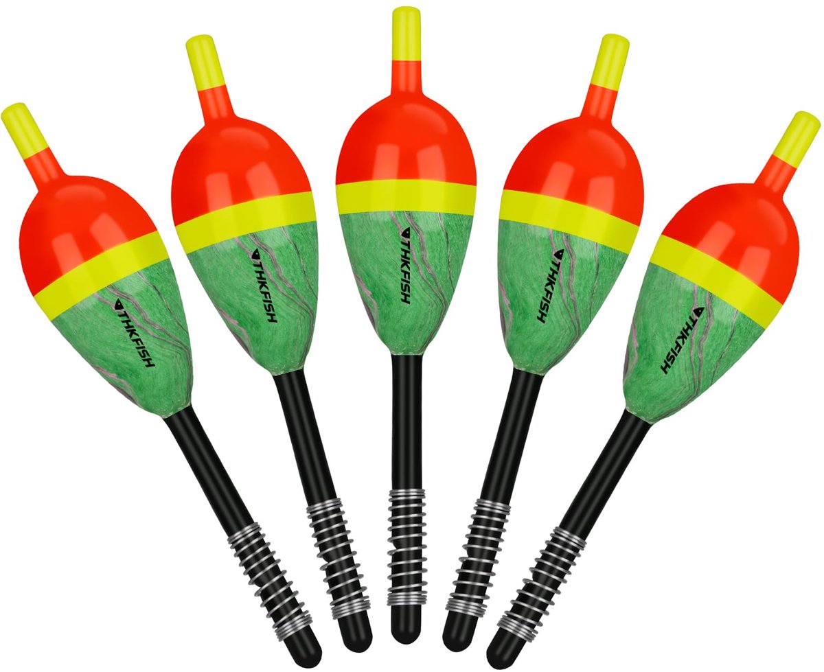 THKFISH Visdobbers en dobbers, P02-YUPIAO-TONGMU (E-1,5 * 0,88IN-S-5PCS) - ShopVlot