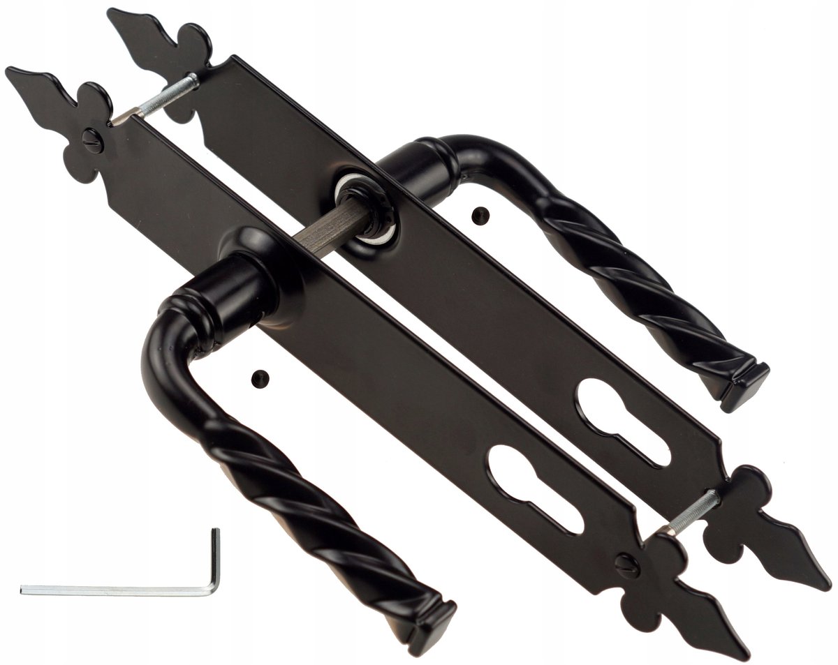 Deurklink Lilia 90mm Zwart - Voor Poorten en Hekken