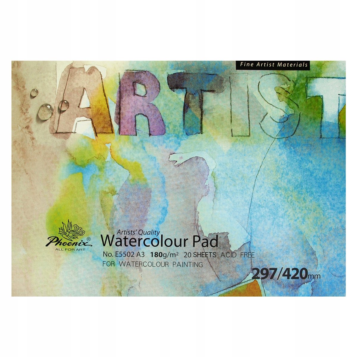 Phoenix Aquarelblok A3 180g - 20 Vel - Canvas Structuur