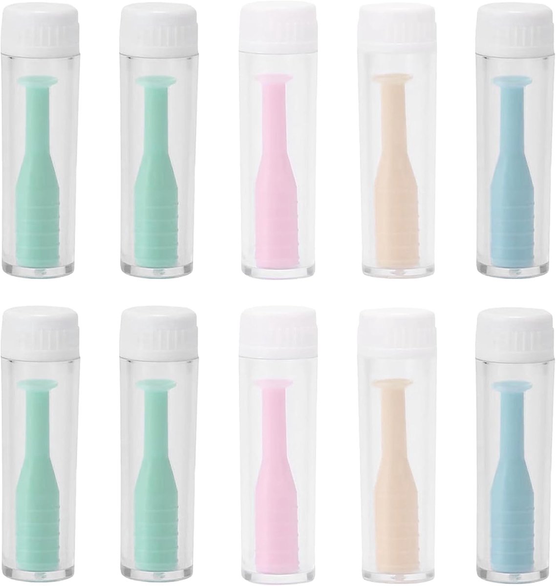 contactlensapplicatoren 10 stuks - siliconen - zacht en hygiënisch - ideaal voor dagelijks gebruik - ShopVlot