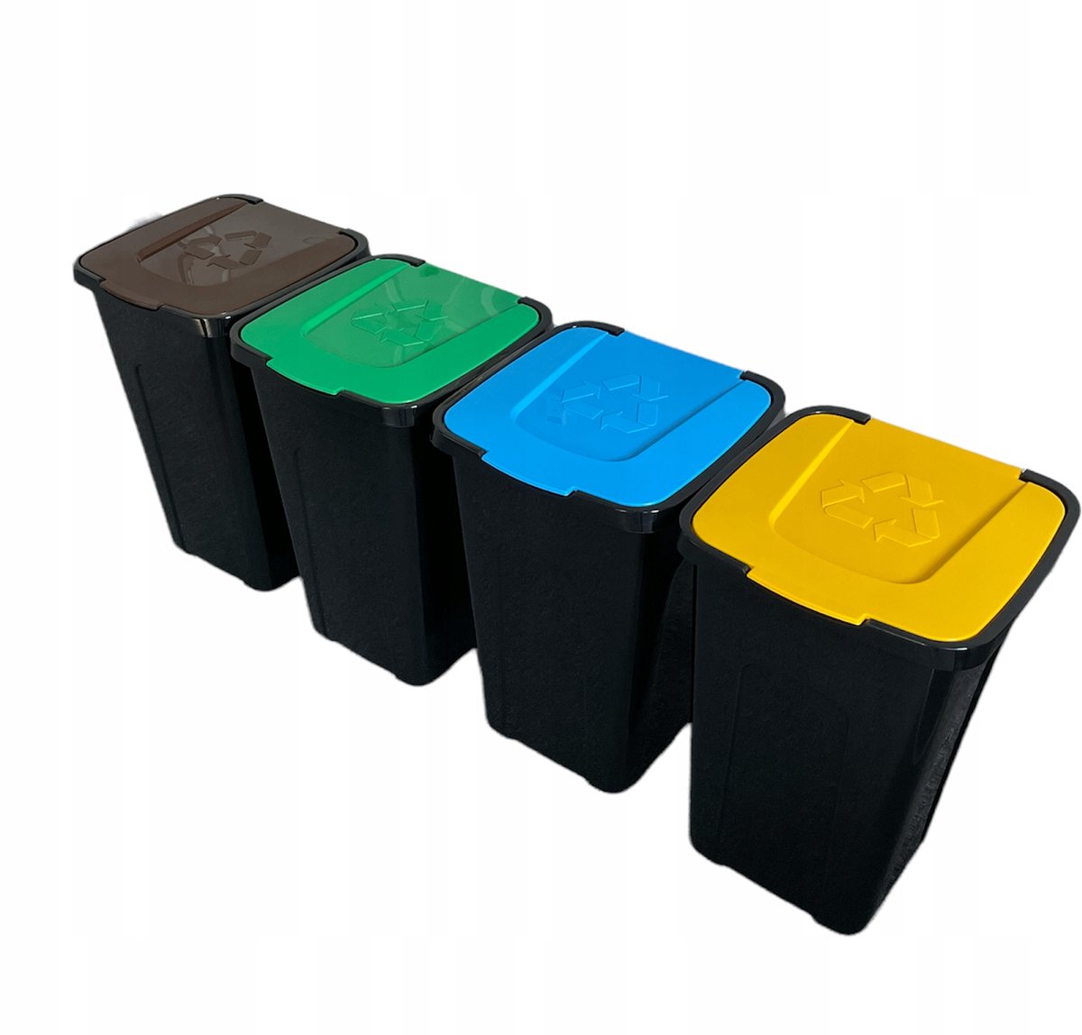 Sortix Afvalscheidingsbakken Set 4x50L - Eenvoudig Scheiden