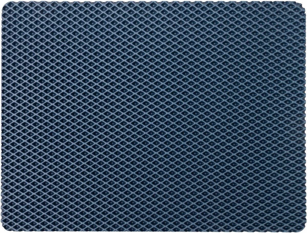 EVA Keukenmat / Afdruiprek 44x59 cm Blauw - Waterbestendig & Antislip