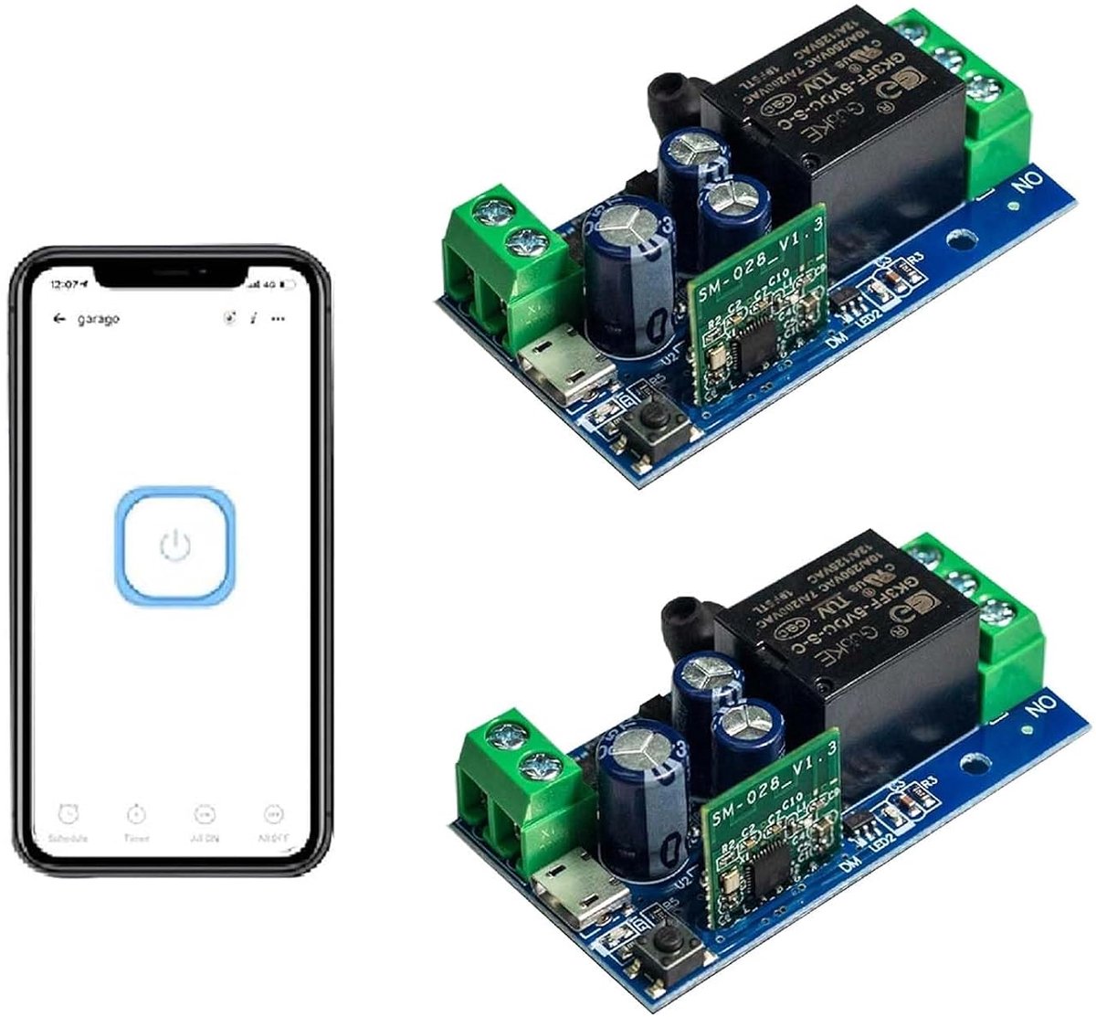 QIACHIP Smart Ewelink APP Rele WiFi Contact Module Smart Switch Wireless 1 Channel Momentary inching Selflock Control - ShopVlot