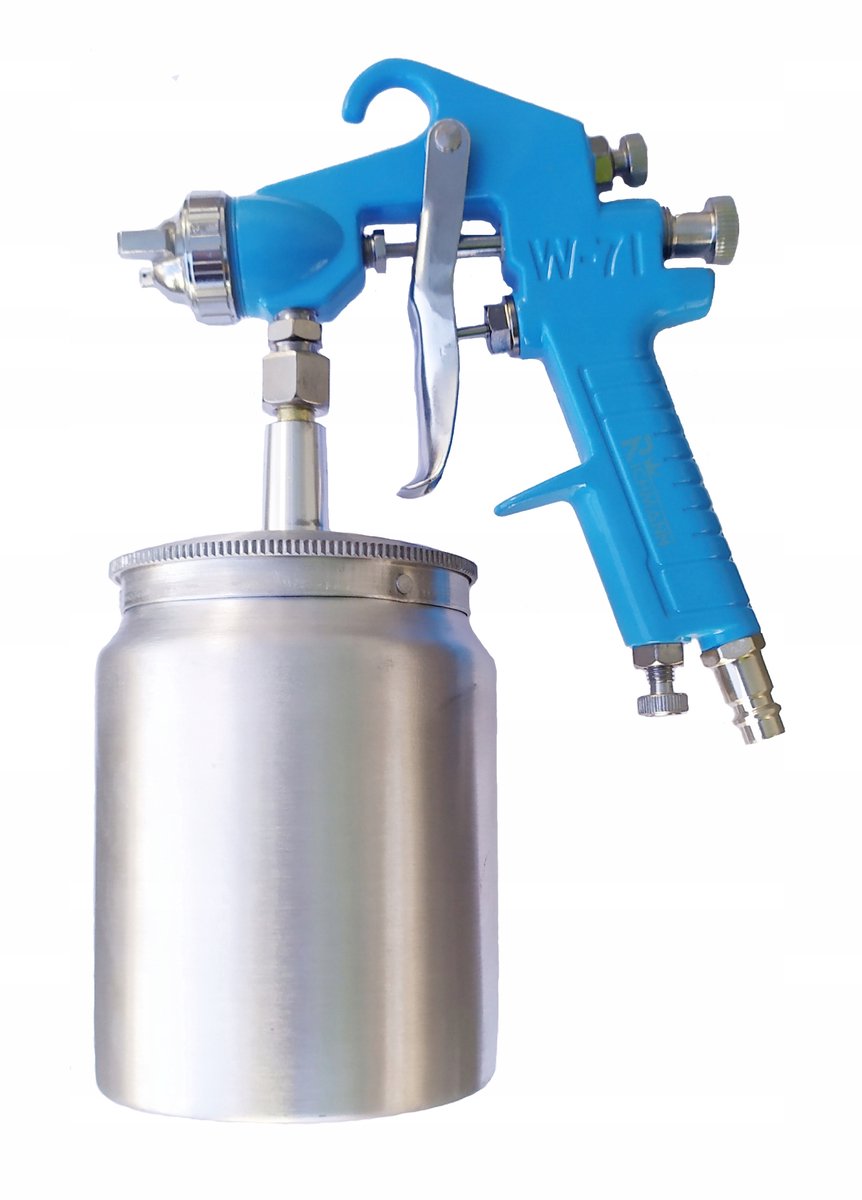 Verfspuit met onderbeker 600ml, 1.5mm spuitmond, 1/4" aansluiting
