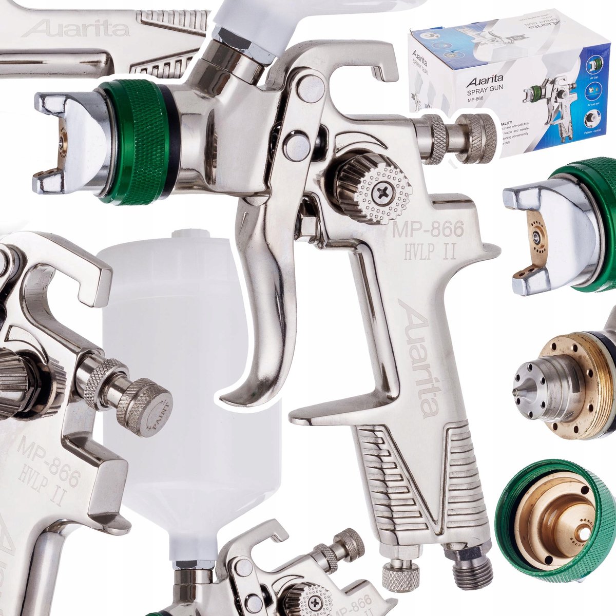 HVLP Spuitpistool met 2.0mm Mondstuk en 600ml Tank
