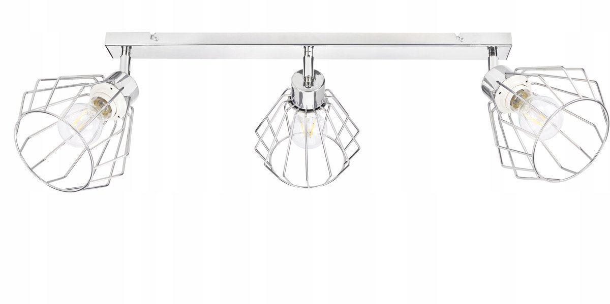 Merkloze Plafondlamp met Draad & Diamant Effect - 3xE27