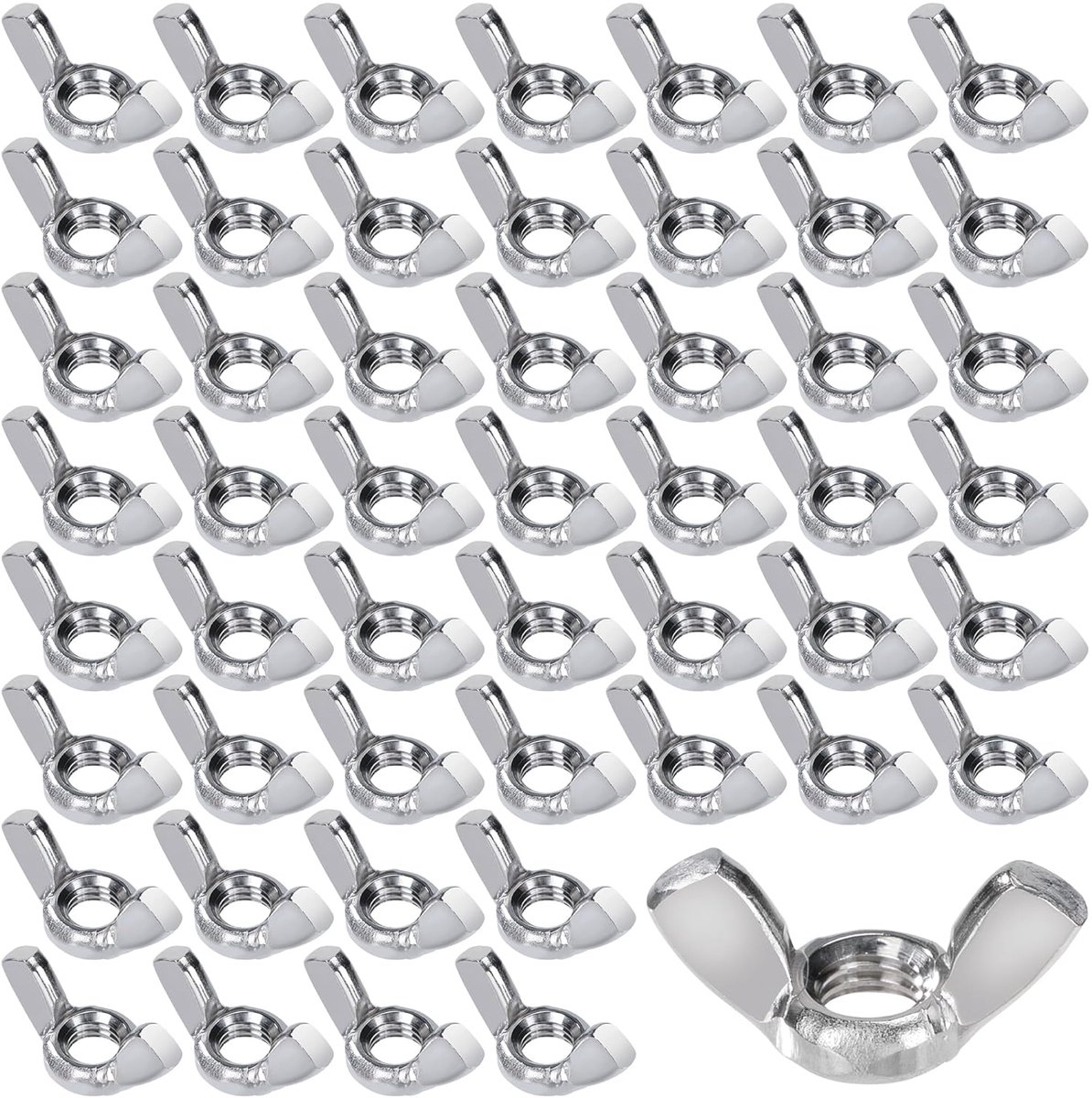 Wing Nuts M8 Wing Nuts Stainless Steel 304 Wing Screws Wing Nut Metric Thread for Hardware DIY DIY - ShopVlot