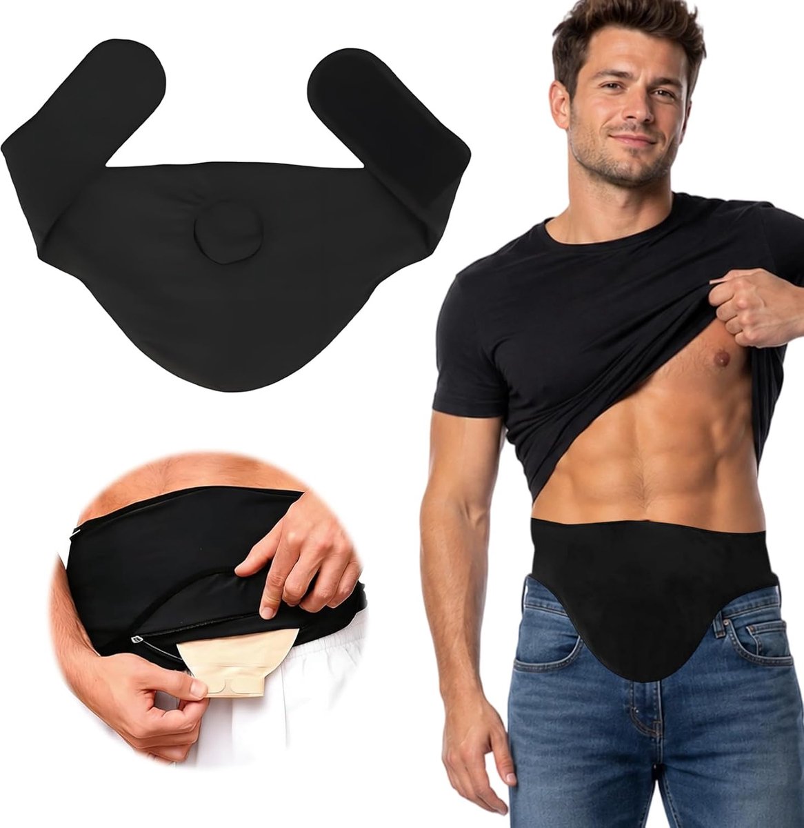 Mounting band, verstelbare elastische steunrem, universeel voor mannen en vrouwen, geschikt voor buitenactiviteiten en - ShopVlot