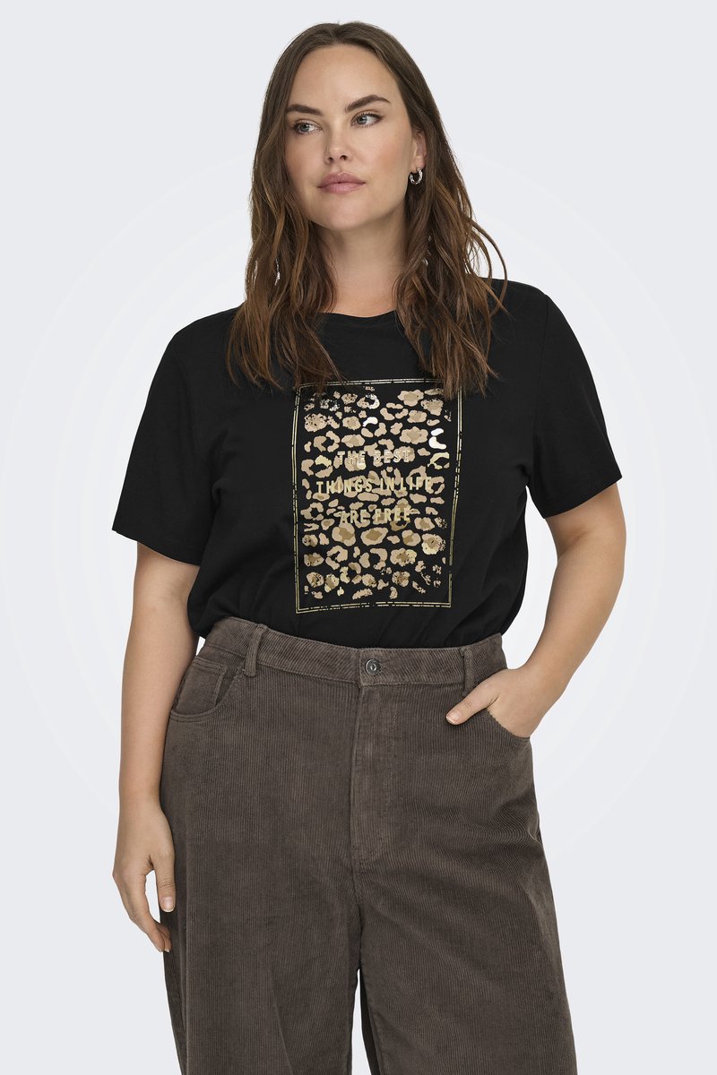 ONLY CARMAKOMA - CARCRUZ SS O-NECK REG TEE JRS Dames T-shirt