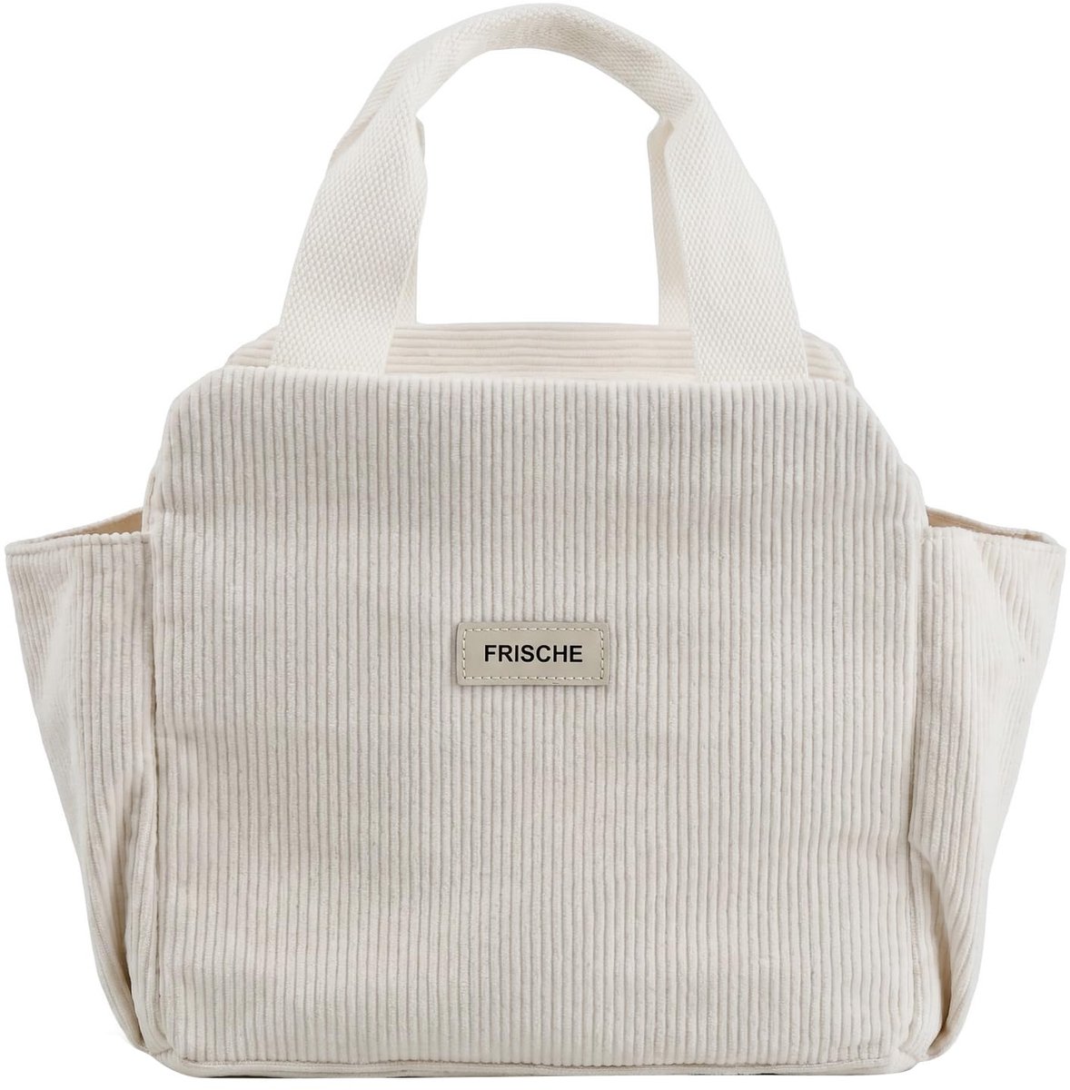 Lunchtas kleine koeltas - corduroy tas - thermisch - ideaal voor werk en reizen - ShopVlot
