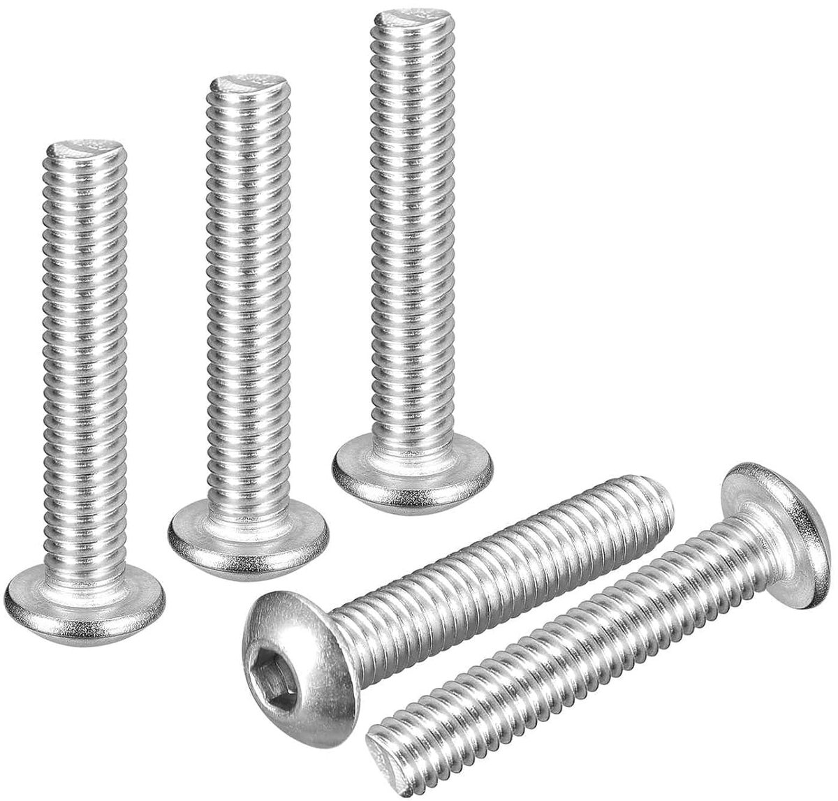 Lenskop schroeven M4-0.7x22mm - 60 stuks - Roestvrij staal - Ideaal voor fietsen en motoren - ShopVlot