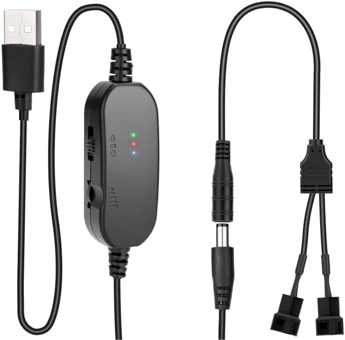1 Stück 2 Pin 12V Lüftersteuerung Module, PWM Lüftersteuerung Module mit USB DC Governor, 5V Stepup zu 12V 8W Governor - ShopVlot