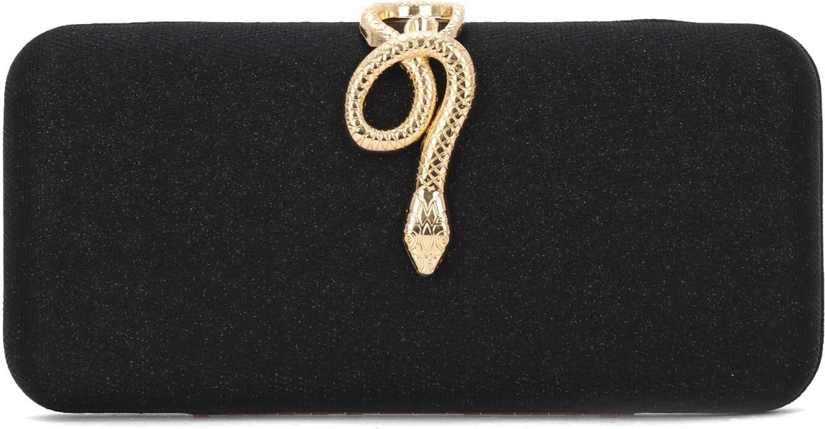 Female Clutch Pockets, Snake, Formal Sparkling Buckle, Evening Bag for Wedding, Party - ShopVlot