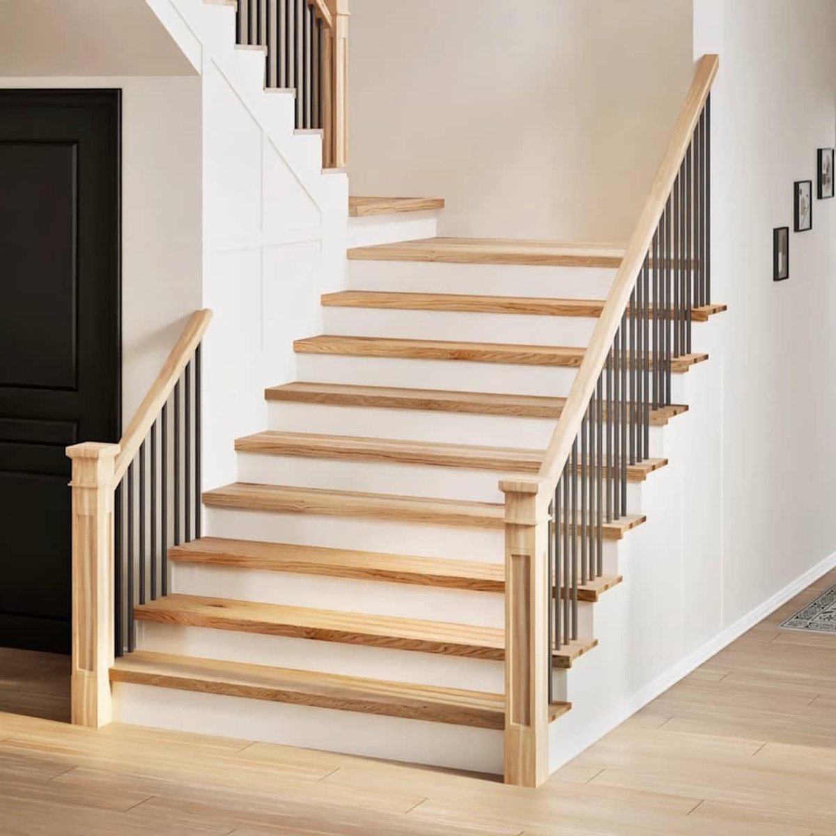 Generisch Stair steps made of solid oak wood, robust stair mats for indoor and outdoor use with natural grain - ShopVlot