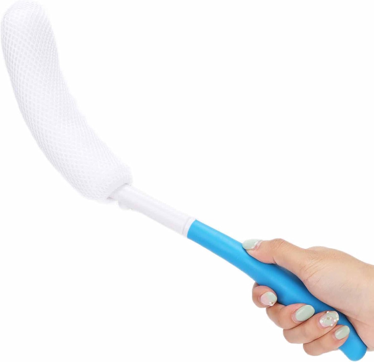 Long Bath Brush, Curved Handle Soft Sponge Cleaning Of The Body Exfoliating Shower Brush Back Scrubber Body Exfoliator - ShopVlot