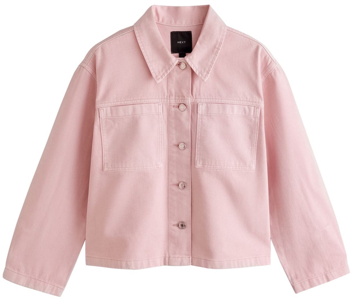 Next - Dames - Boxy denim jack - Tall - Roze