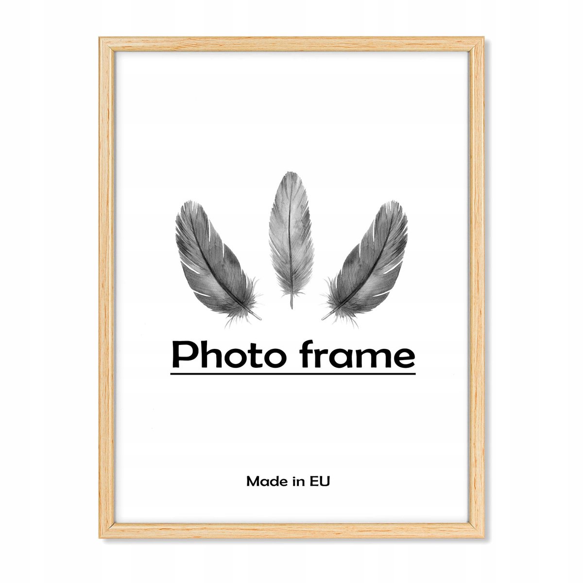 Moderne Fotolijst 30x40 cm - Licht Hout - Met Glas