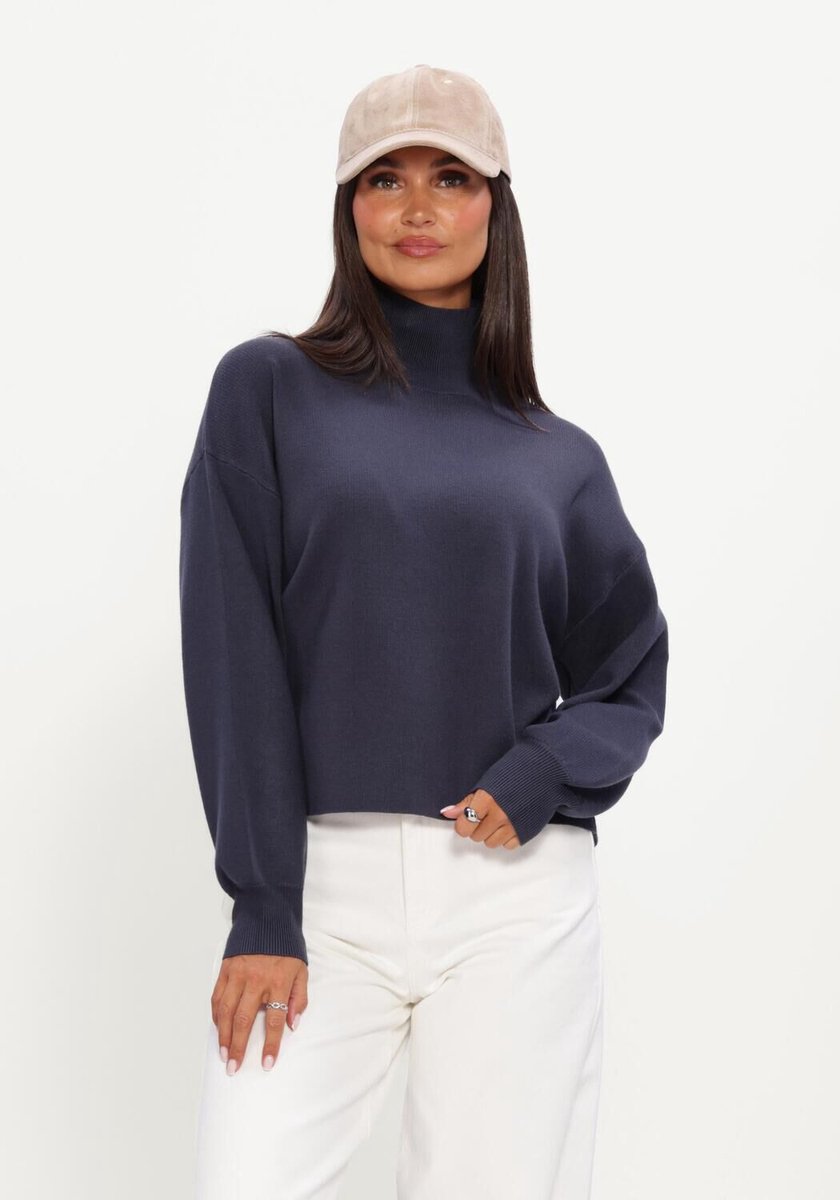 MSCH Copenhagen Mschmercy East M Pullover Truien & vesten Dames - Sweater - Hoodie - Vest- Donkerblauw - Maat L/XL