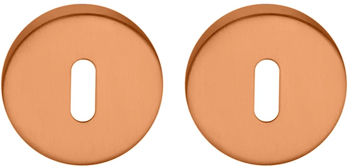 Sleutelrozet rond 54,8x8,8 mm brons geborsteld PVD gecoat