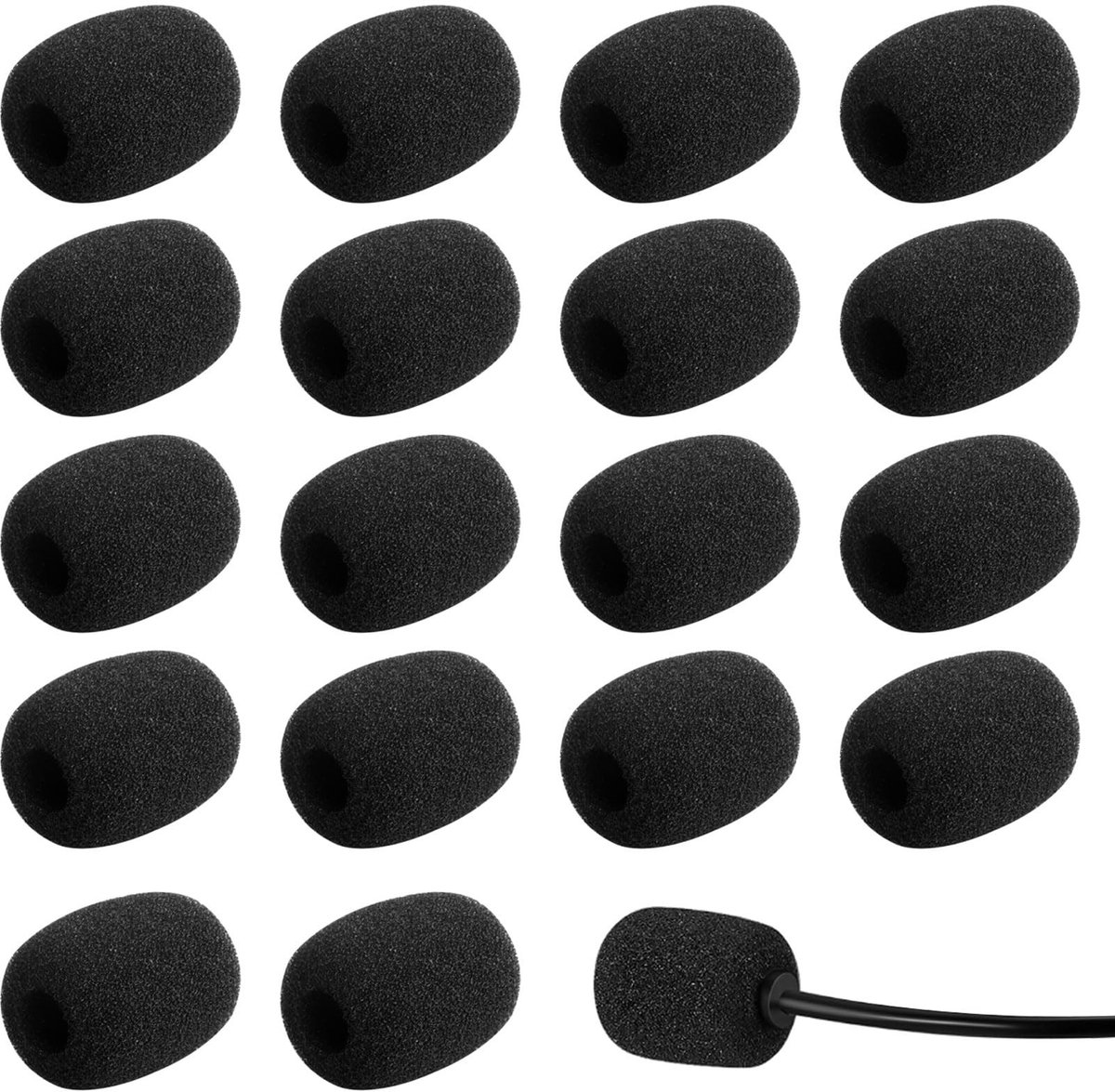 Solidchoice - 18 Stuks Microfoon Schuim voor Popbescherming