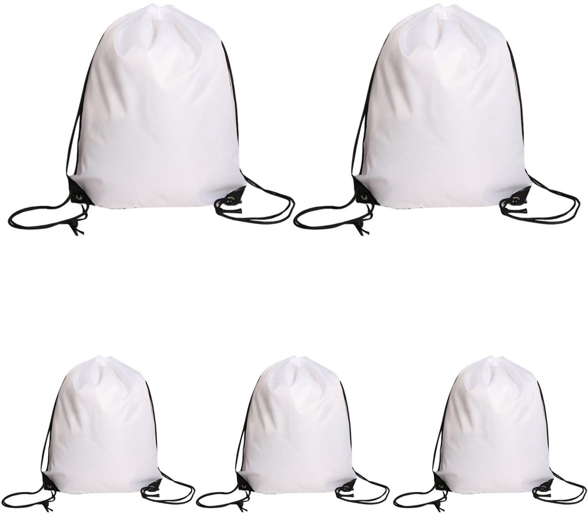 Solidchoice - Rugzak met Trekkoord - 5 Stuks voor Reizen en Sport