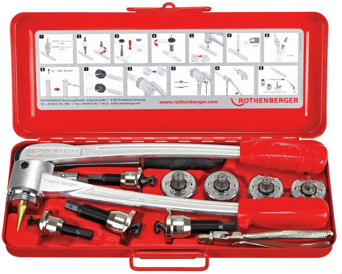 ROTHENBERGER COMBI Kit, 12-15-18-22mm , ROLOCK - 12601