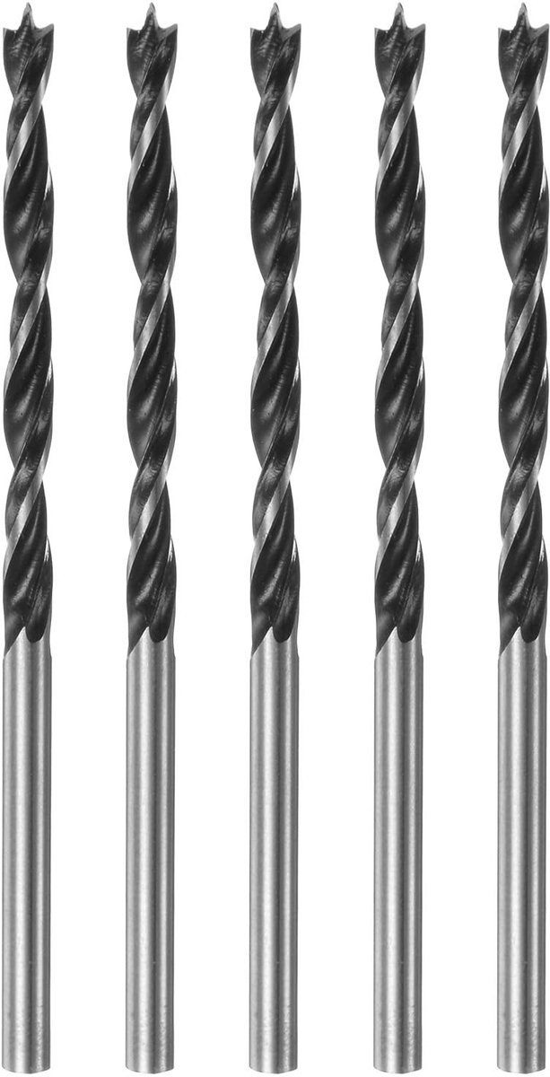 Solidchoice - 5 Stuks Brad-point Boorbits van Metaal