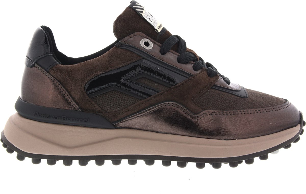 Dames Sneakers Floris Van Bommel Noppi 52.06 Darkbrown Donkerbruin - Maat 41