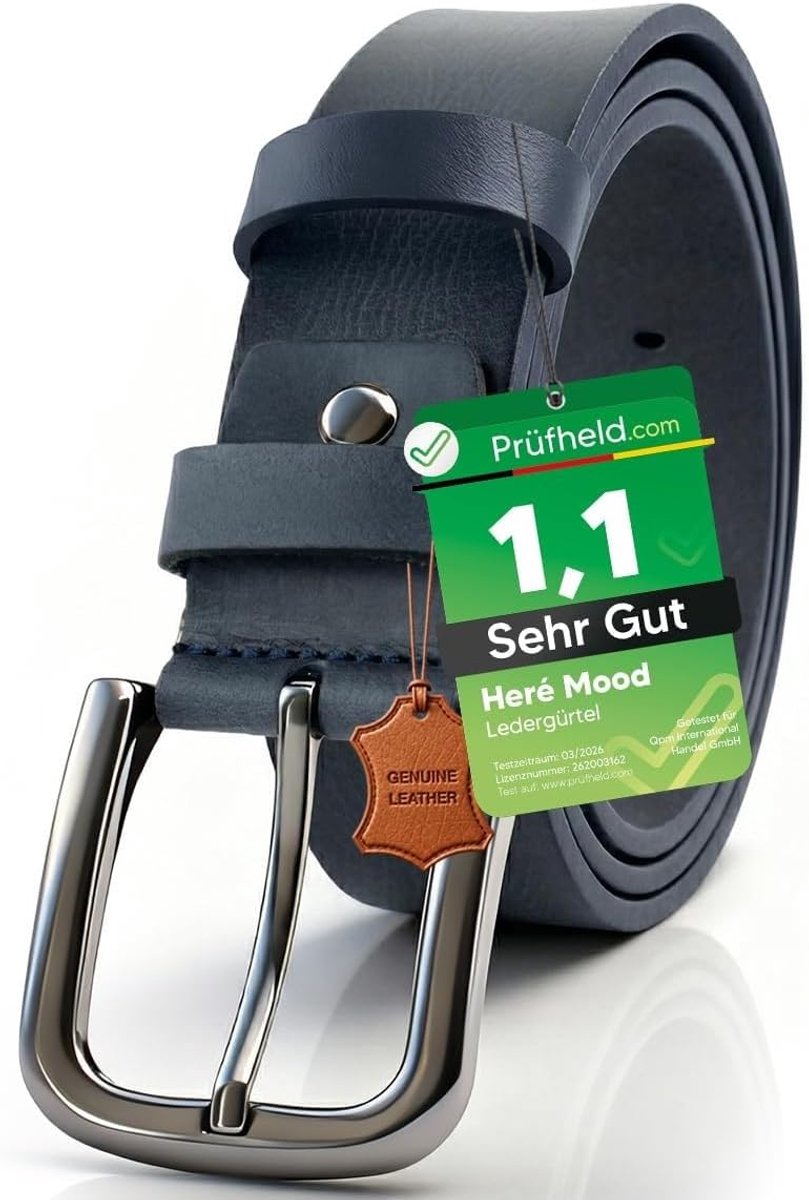 Men's belt, 4 cm wide, leather belt for men made of 100% genuine leather (buffalo leather), handmade and can be - ShopVlot