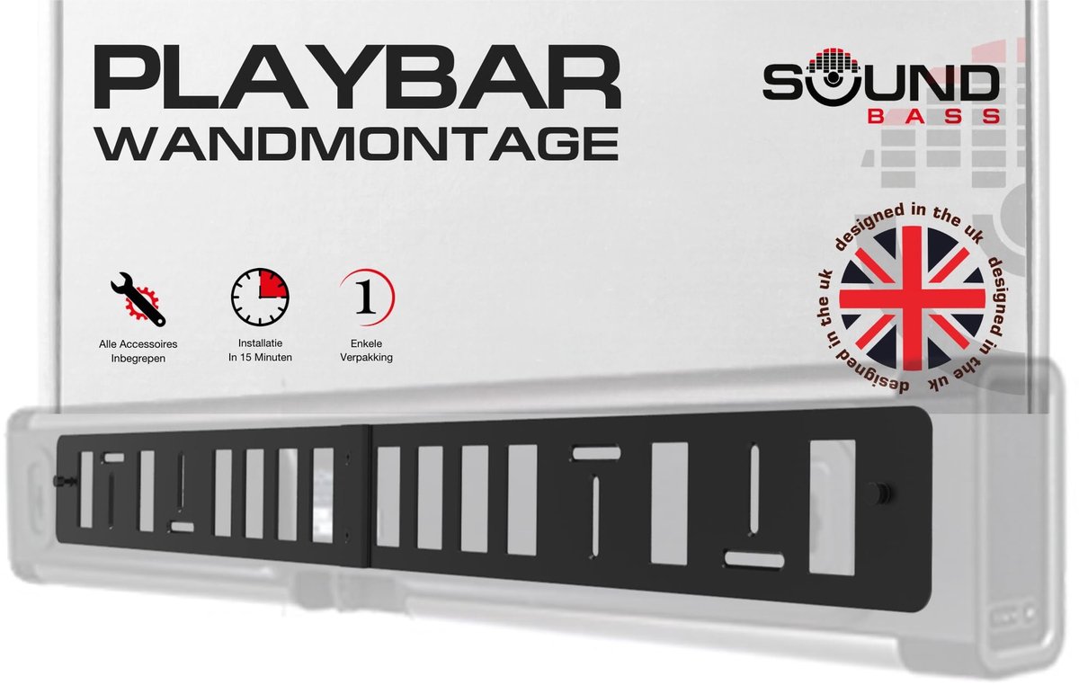 Solidchoice - Muurbeugel Kit voor Sonos Soundbar met Accessoires