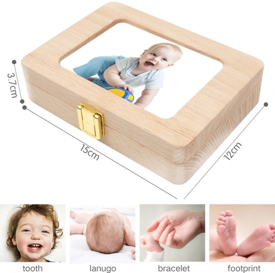 Solidchoice - Baby Tand Fee Doos met Fotolijst voor Herinneringen van Solidchoice — afbeelding 4