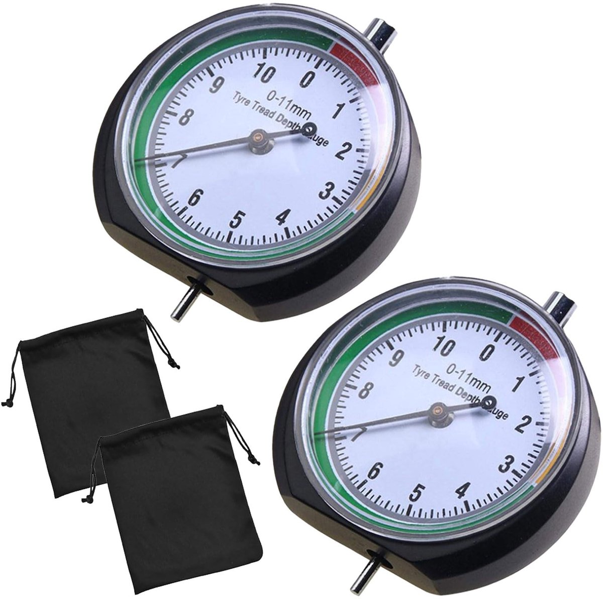 Solidchoice - Set van 2 Bandprofielmeters voor Auto en Motor
