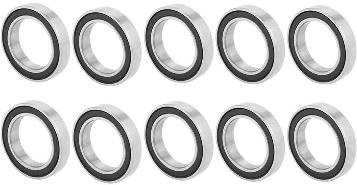 Solidchoice - Set van 10 Rubber Diepgroefkogellagers 6803-2RS