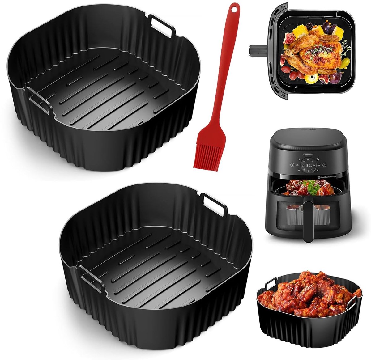 Solidchoice - Silicone Bakvormen voor Philips Airfryer XXL
