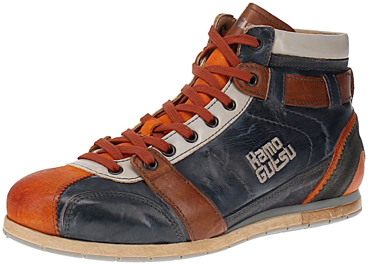 Kamo-Gutsu Tifo-112 - Heren sneakers - Arancio-Blu